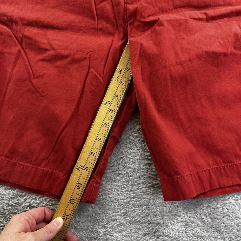 J.Crew Factory Rivington Shorts‎ Mens 34 Red Chino 11